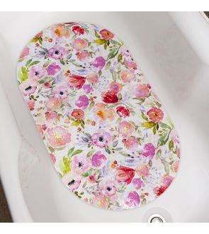Le tapis de baignoire antidérapant fleuri